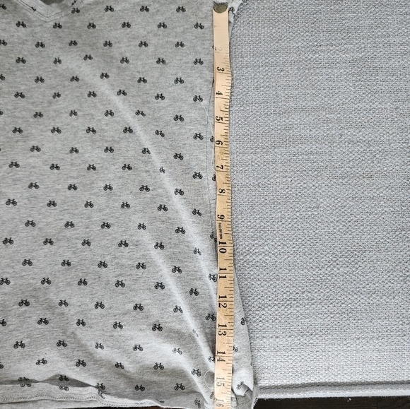 Twik Bicycle Print Grey and Black Size Small - Picture 5 of 5